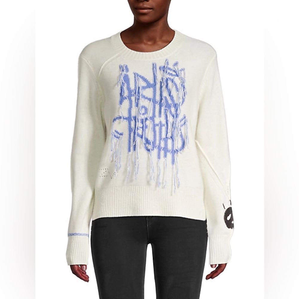 ZADIG & VOLTAIRE CASHMERE ART SWEATER